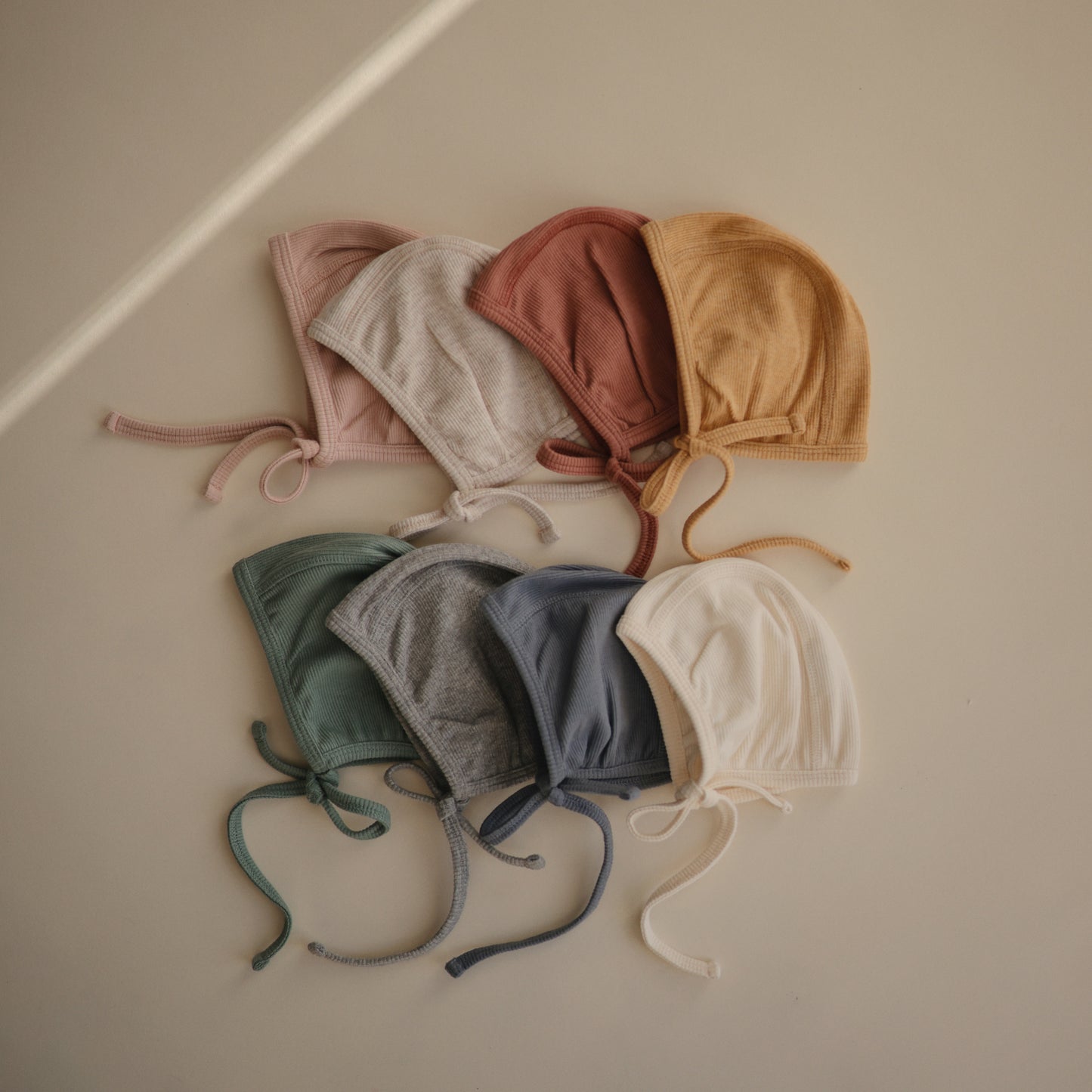 MUSHIE Clothing Ribbed Baby Bonnet