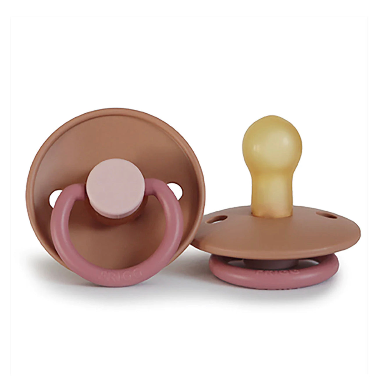 MUSHIE FRIGG Classic Colorblock Natural Rubber Baby Pacifier 1 pc