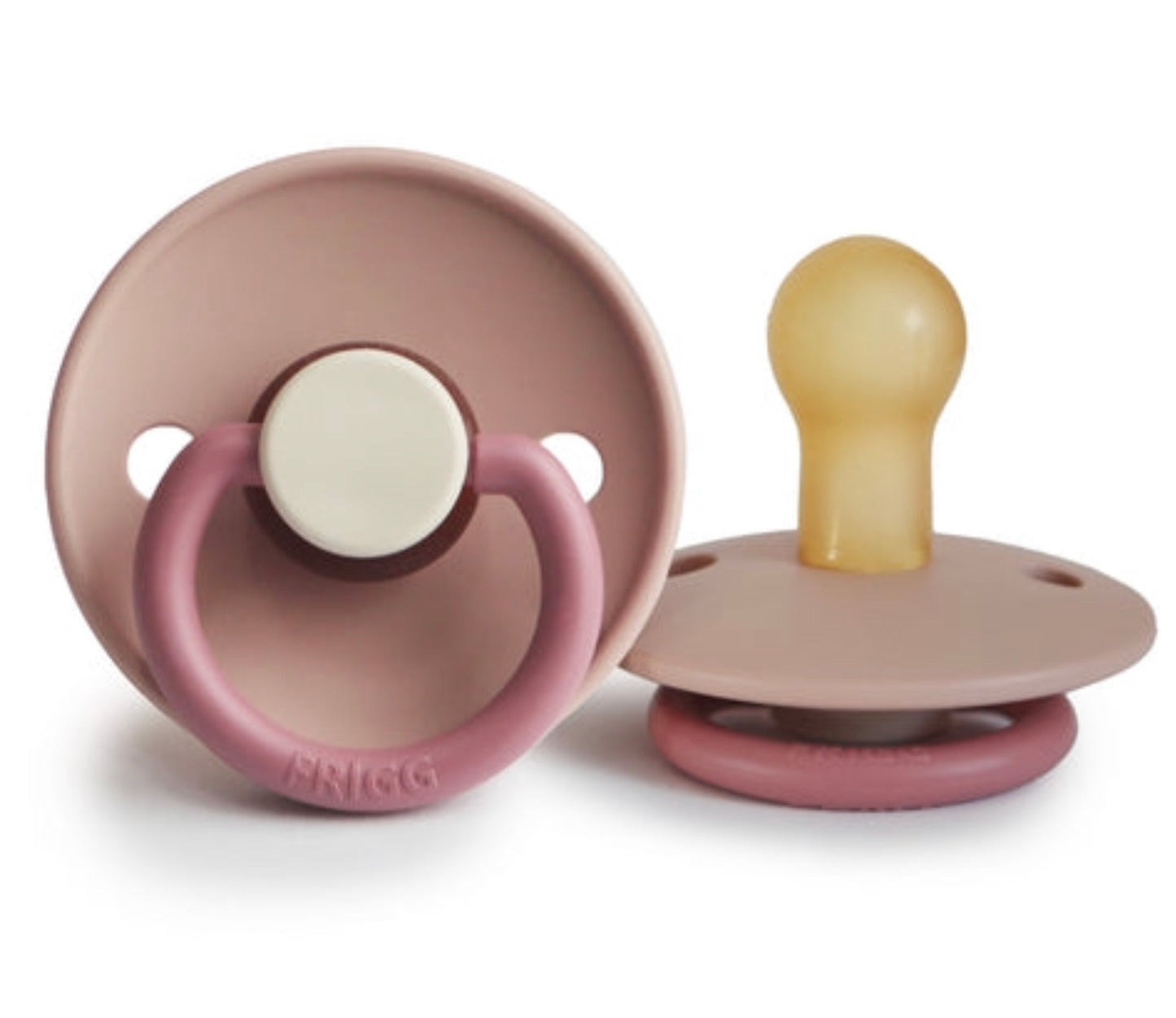 MUSHIE FRIGG Classic Colorblock Natural Rubber Baby Pacifier 1 pc