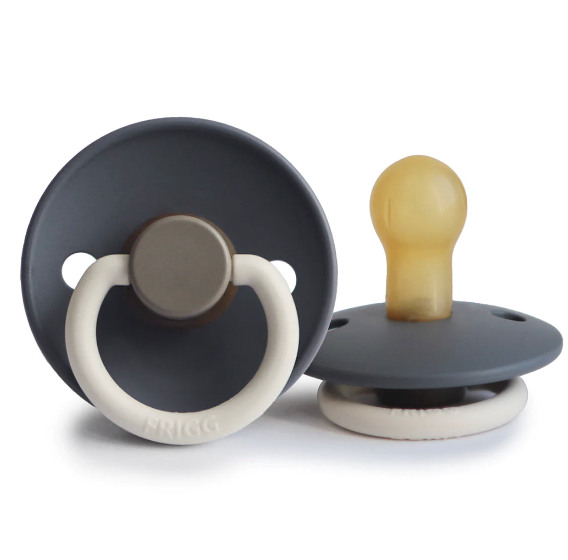 MUSHIE FRIGG Classic Colorblock Natural Rubber Baby Pacifier 1 pc