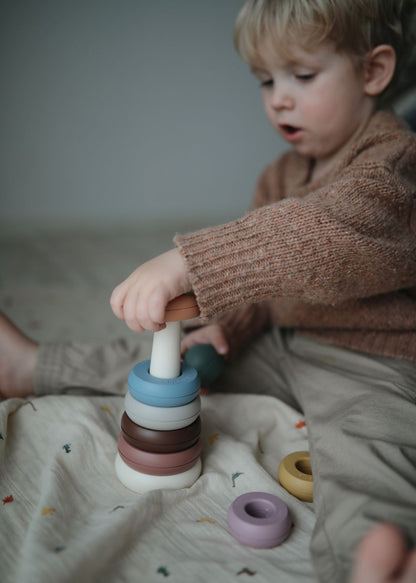 MUSHIE Stacking Rings Ringtower Toy
