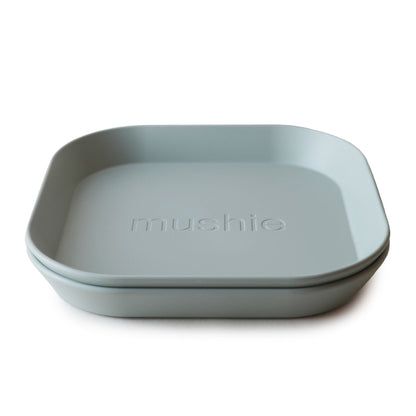 MUSHIE Square Dinnerware Plates, Set of 2