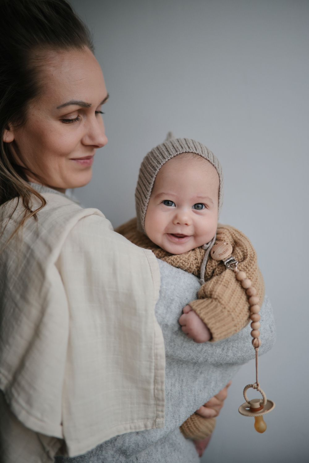 MUSHIE Organic Cotton Muslin Cloths 3-Pack