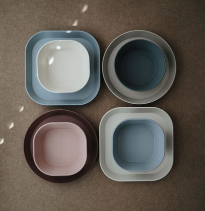 MUSHIE Square Dinnerware Bowl, Set of 2