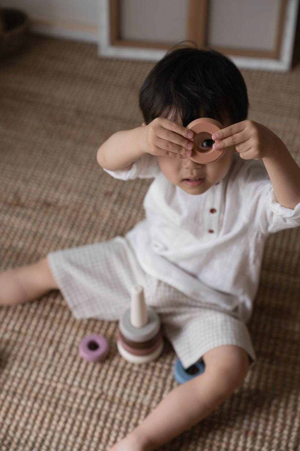 MUSHIE Stacking Rings Ringtower Toy