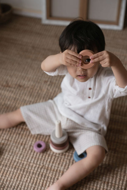 MUSHIE Stacking Rings Ringtower Toy