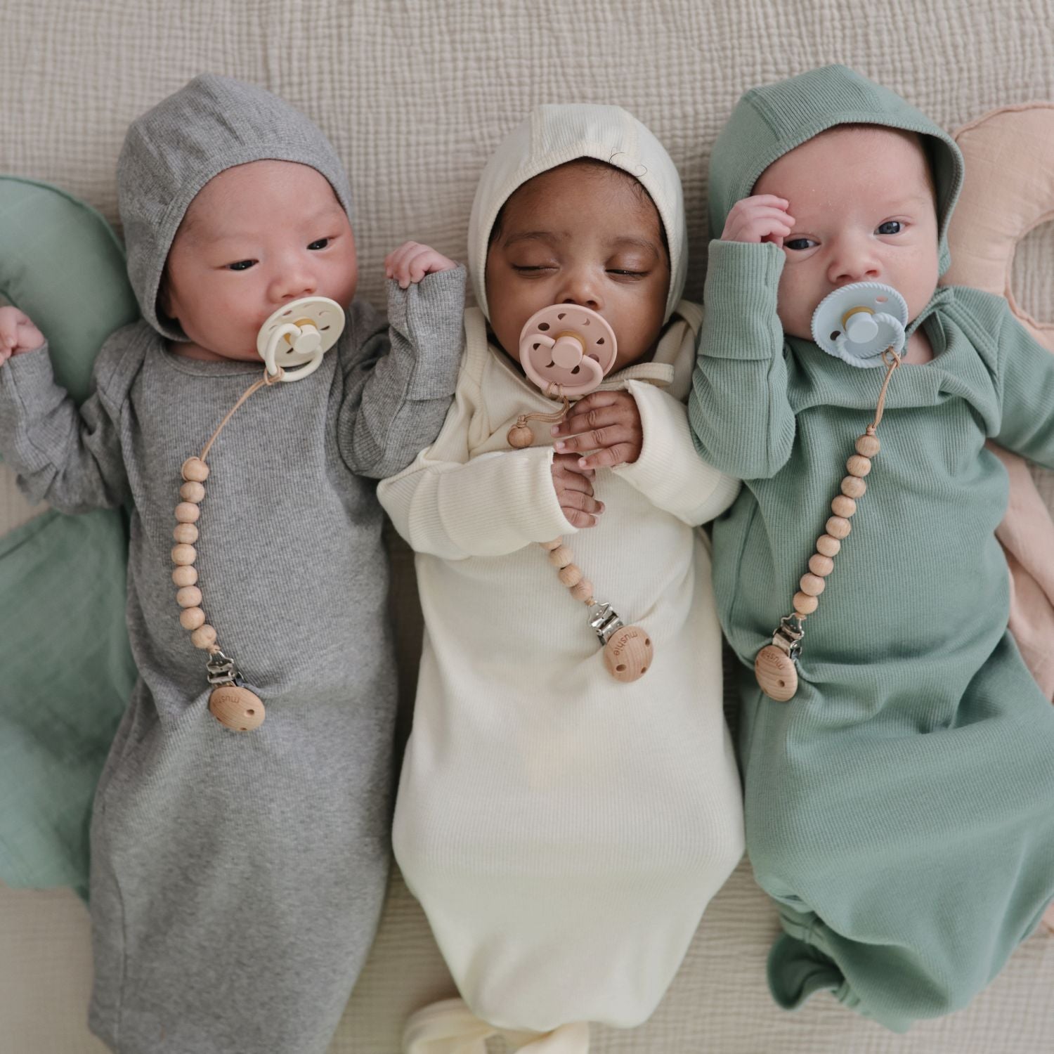 MUSHIE Clothing Ribbed Baby Bonnet