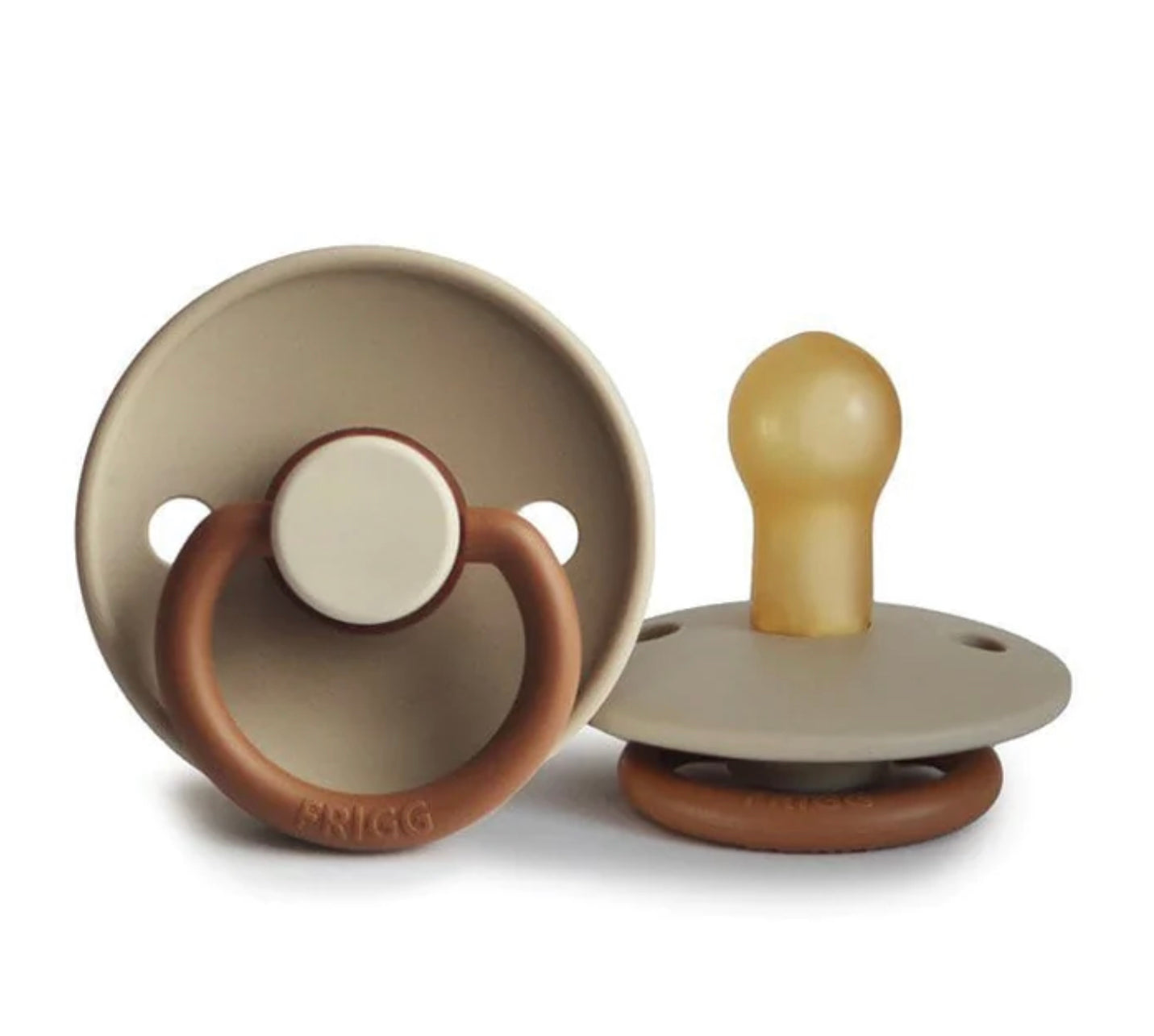 MUSHIE FRIGG Classic Colorblock Natural Rubber Baby Pacifier 1 pc