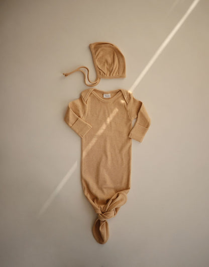 MUSHIE Clothing Ribbed Baby Bonnet