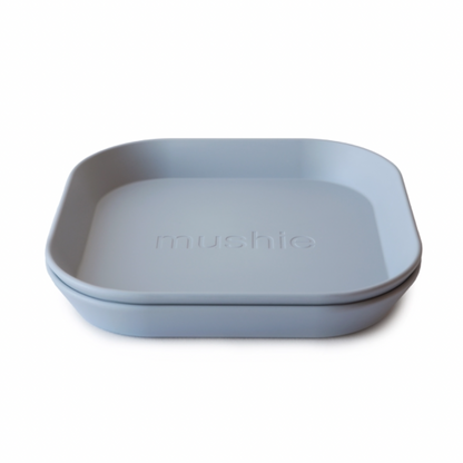 MUSHIE Square Dinnerware Plates, Set of 2