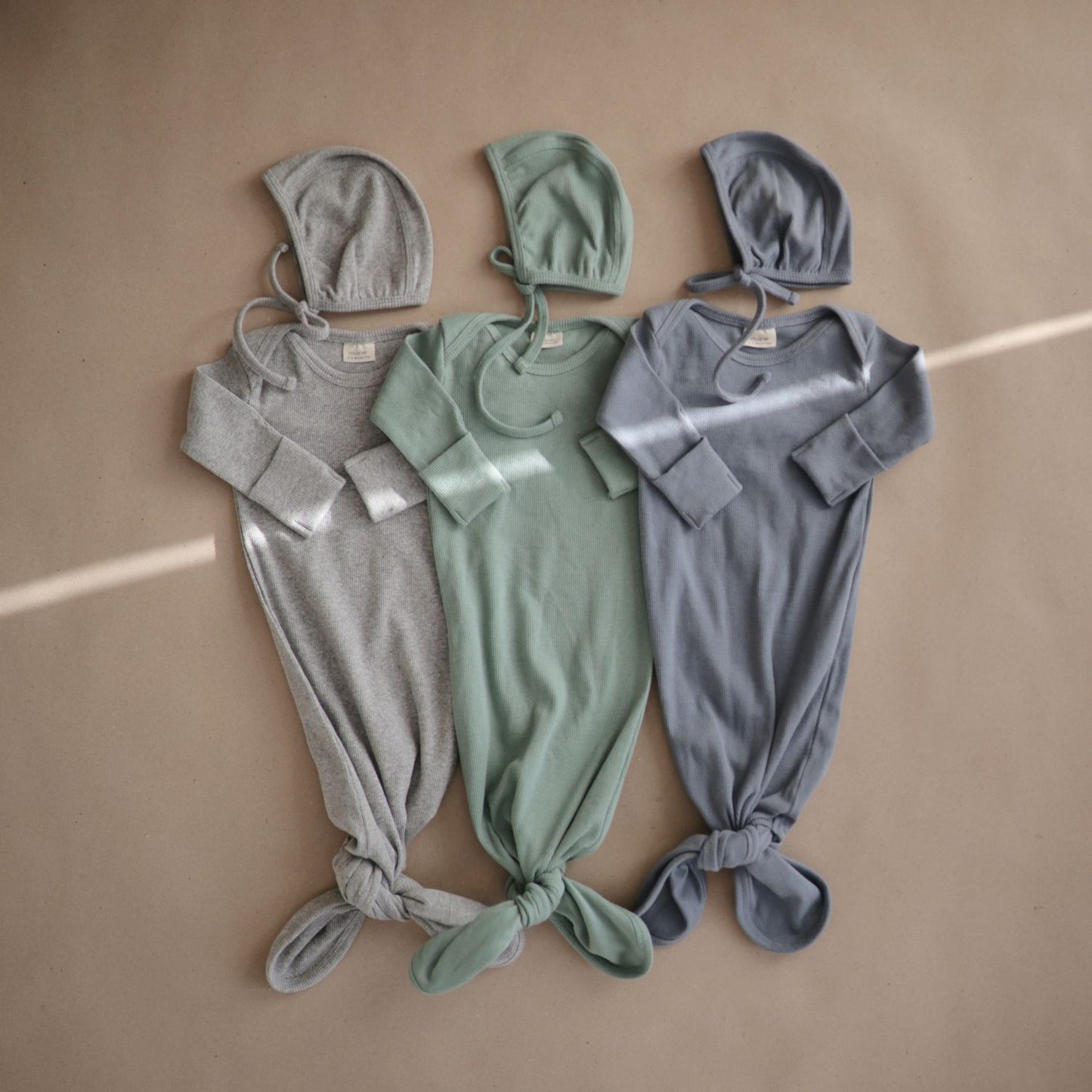 MUSHIE Clothing Ribbed Baby Bonnet