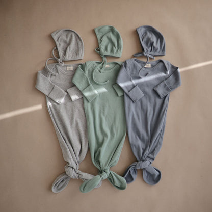 MUSHIE Clothing Ribbed Baby Bonnet