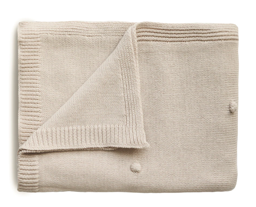 MUSHIE Knitted Baby Blanket