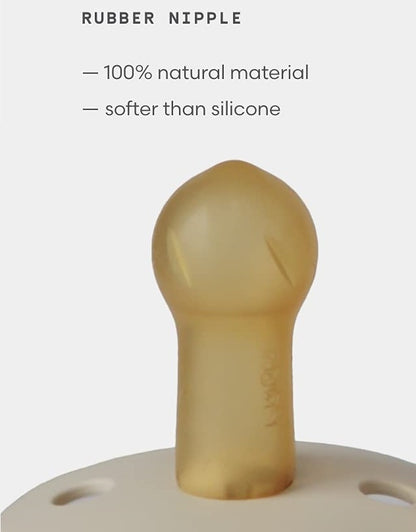 MUSHIE FRIGG Classic Colorblock Natural Rubber Baby Pacifier 1 pc
