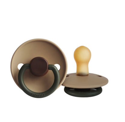 MUSHIE FRIGG Classic Colorblock Natural Rubber Baby Pacifier 1 pc